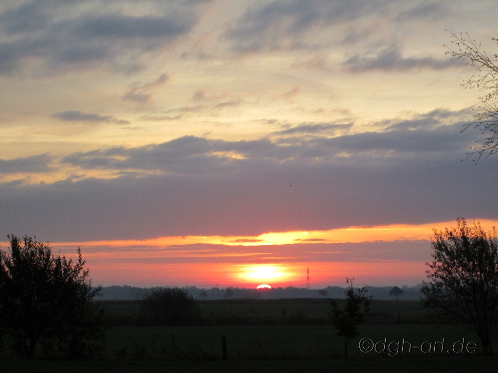 Sonnenaufgang in Friesland